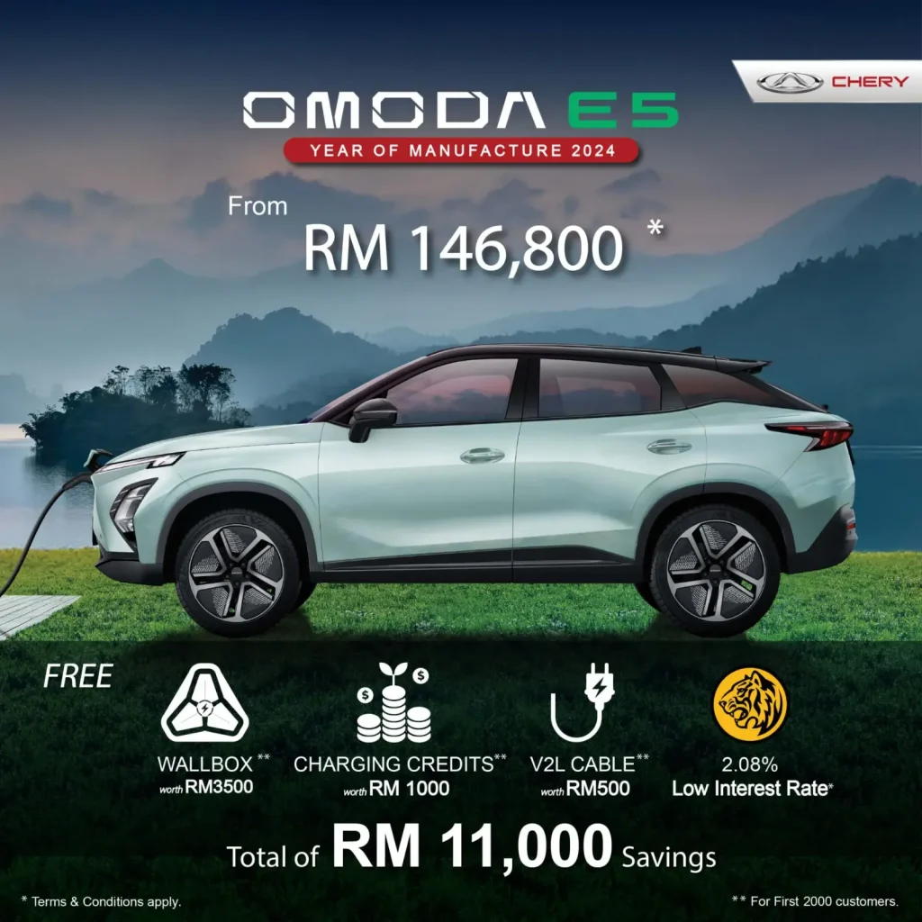 EXPERIENCE THE FUTURE OF DRIVING WITH CHERY’S UNBEATABLE OMODA E5 PACKAGE